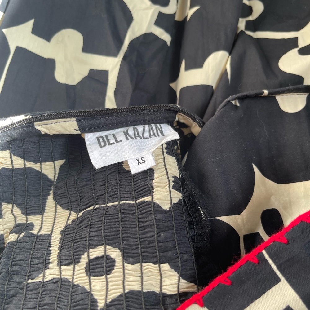 Bel Kazan Black and White Patterned Women's Skirt - Picture 10 of 11